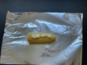 mais in folie, gegrilde groente
