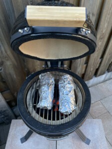 heerlijk mais op de bbq, gegrilde groente