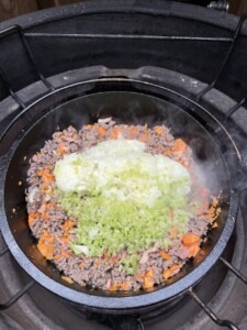 Heerlijke BBQ020 spaghetti, deze pastasaus is echt geweldig gemaakt op de BBQ